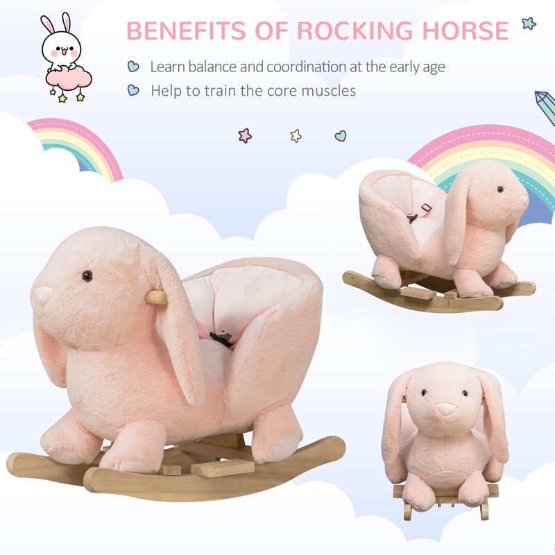 Bunny plush orders rocker